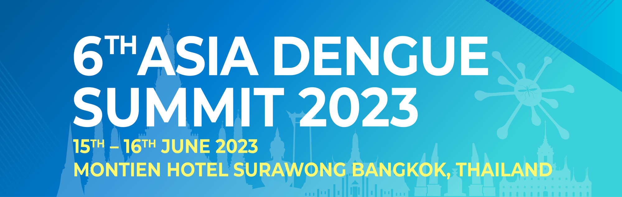 Title banner, that reads '6th Asia Dengue Summit 2023'