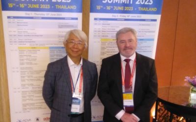 Dr Francis Kwong Of ADVA, And Kimer Med's Dr Mike Schmidt, At The Asia Dengue Summit 2023